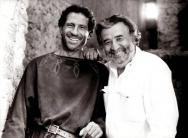 Brizio Montinaro e Pupi Avati sul set di Magnificat